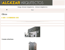 Tablet Screenshot of alcazararquitectos.com